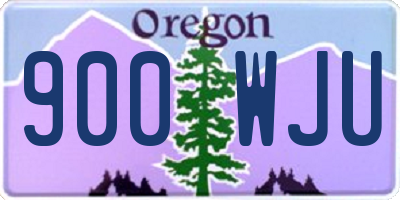 OR license plate 900WJU