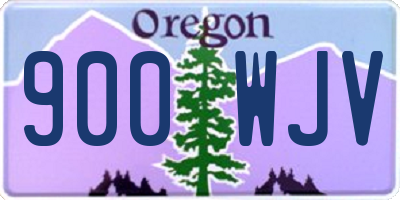 OR license plate 900WJV