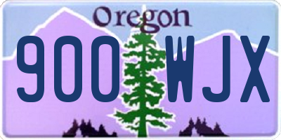 OR license plate 900WJX