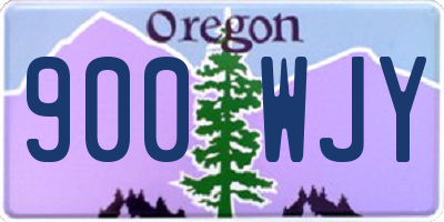 OR license plate 900WJY