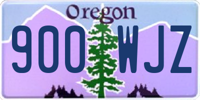 OR license plate 900WJZ