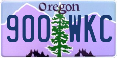 OR license plate 900WKC