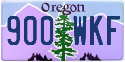 OR license plate 900WKF
