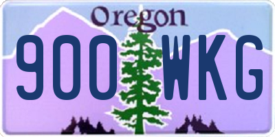 OR license plate 900WKG