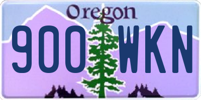 OR license plate 900WKN