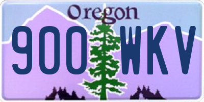 OR license plate 900WKV