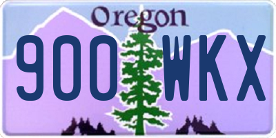 OR license plate 900WKX