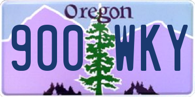 OR license plate 900WKY