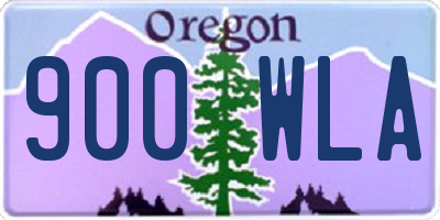 OR license plate 900WLA