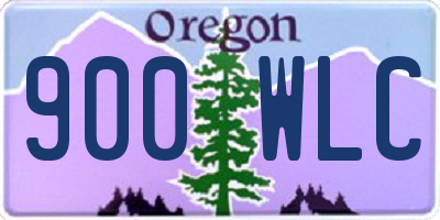 OR license plate 900WLC