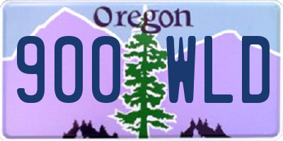 OR license plate 900WLD