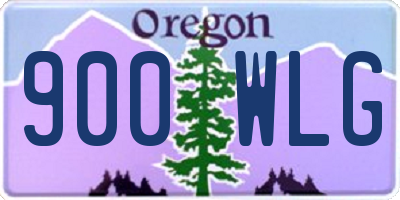 OR license plate 900WLG