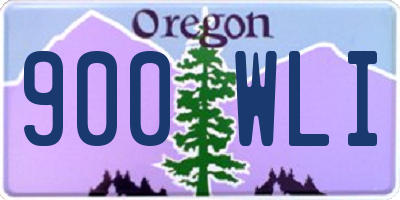 OR license plate 900WLI