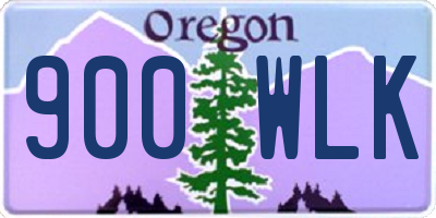 OR license plate 900WLK