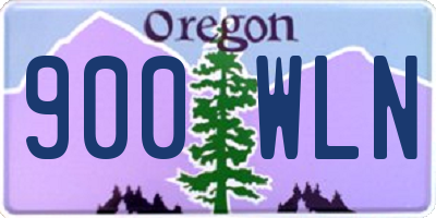 OR license plate 900WLN