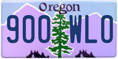 OR license plate 900WLO
