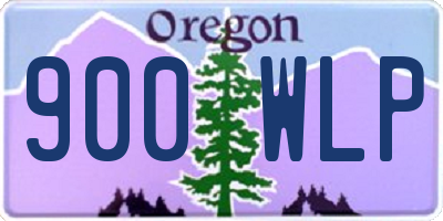 OR license plate 900WLP