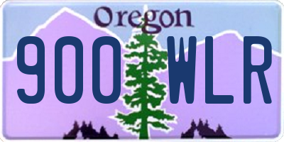 OR license plate 900WLR