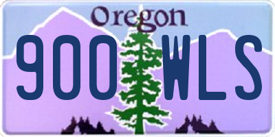OR license plate 900WLS