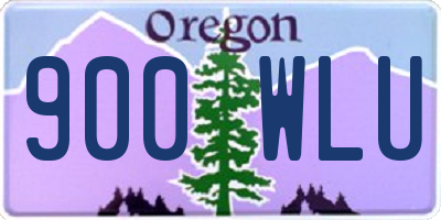 OR license plate 900WLU