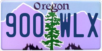 OR license plate 900WLX