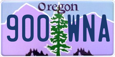 OR license plate 900WNA