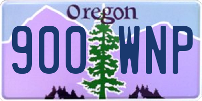 OR license plate 900WNP