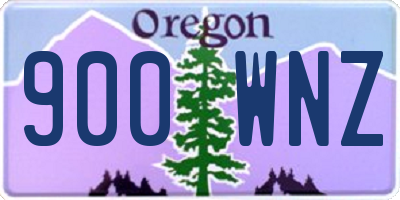 OR license plate 900WNZ