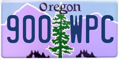OR license plate 900WPC