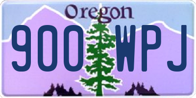 OR license plate 900WPJ