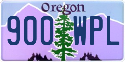 OR license plate 900WPL