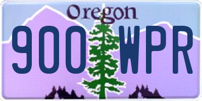 OR license plate 900WPR