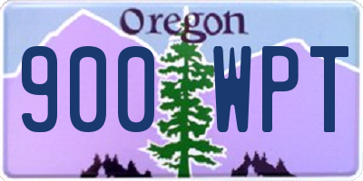 OR license plate 900WPT