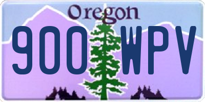 OR license plate 900WPV