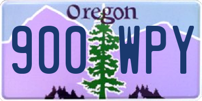 OR license plate 900WPY