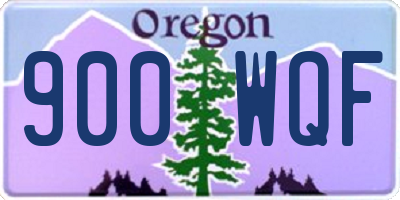 OR license plate 900WQF