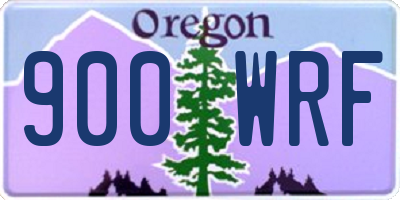 OR license plate 900WRF