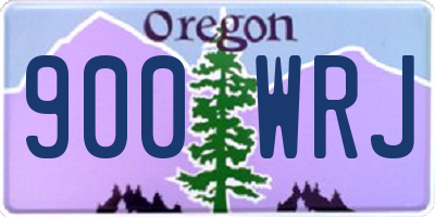 OR license plate 900WRJ