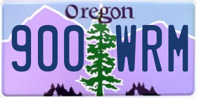 OR license plate 900WRM