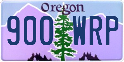 OR license plate 900WRP