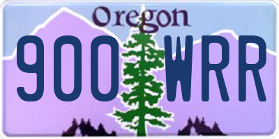 OR license plate 900WRR