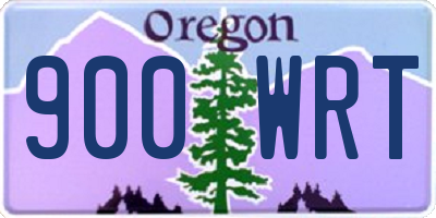 OR license plate 900WRT