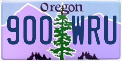 OR license plate 900WRU