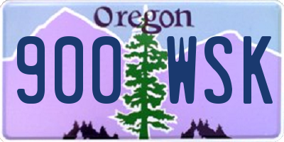 OR license plate 900WSK