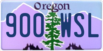 OR license plate 900WSL