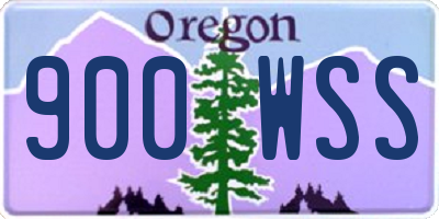 OR license plate 900WSS