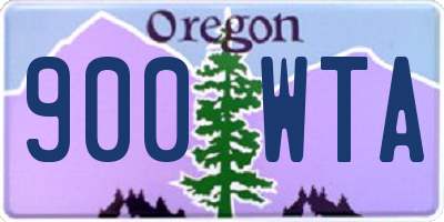 OR license plate 900WTA