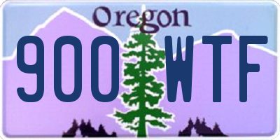 OR license plate 900WTF