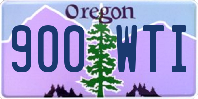OR license plate 900WTI
