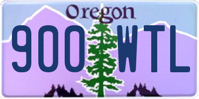 OR license plate 900WTL